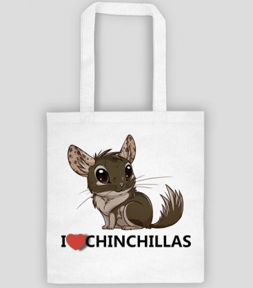 torba na prezent - i love chinchillas