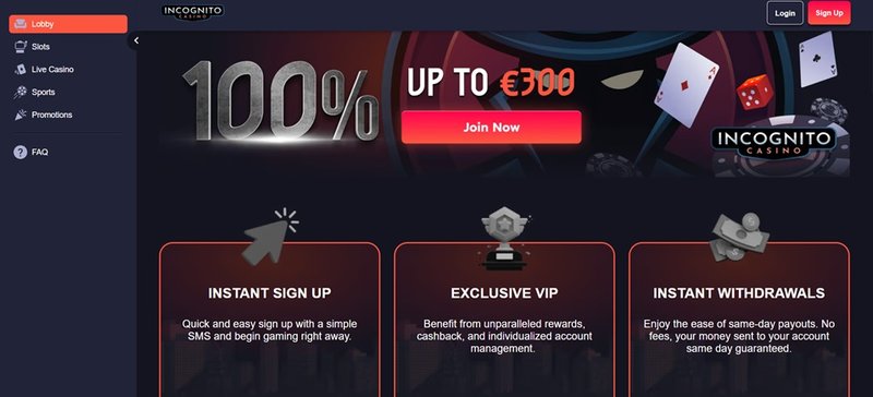 Discover casino incognito